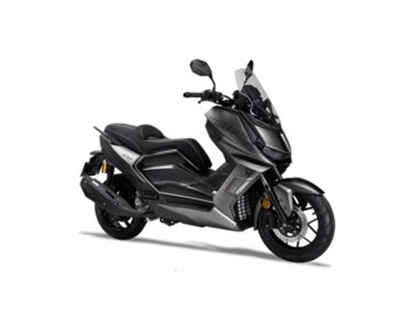 Predstavitvena slika sivega skuterja GT2 ABS TCS z boka s prostornino motorja 300 ccm